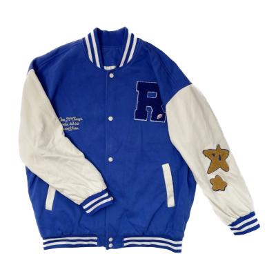 China Custom High Quality Plus Size Letterman Baseball Bomber Jackets With Chenille Patches Embroidery Logo for sale