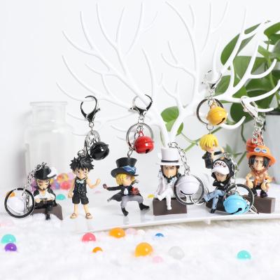 China Vinsmoke Sanji Cute Soft Rubber Jewelry Pendant PVC 3D Key Chain One Piece Souvenirs Gifts Anime Key Chain for sale