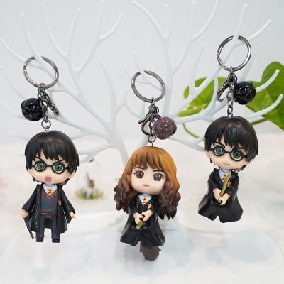 China High Quality 3D Pendant Harry Keychain Toy For Gift Harry Keychain Cartoon PVC Anime Action Figure Movie Figure Souvenir Gifts for sale