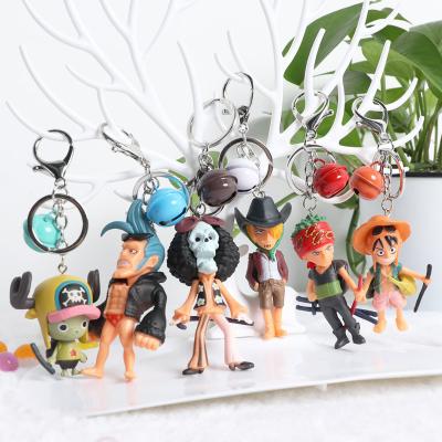 China Key Chain Cartoon Solon Joe Barbrook Luffy Pendant Keychain Anime 3D One Piece Creative Souvenir Gifts for sale