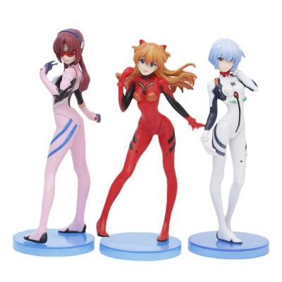 China Japanese Anime Neon Genesis Evangeli Eva Action Figures Asuka Langley Soryu Ayanami Rei 3D Cartoon Toy Character Collectible Model for sale