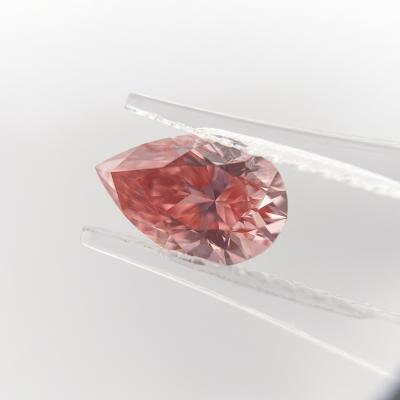 China Color Play Or Loose Developed Fire Pear Cut CVD Rose Lab Created Diamonds for sale