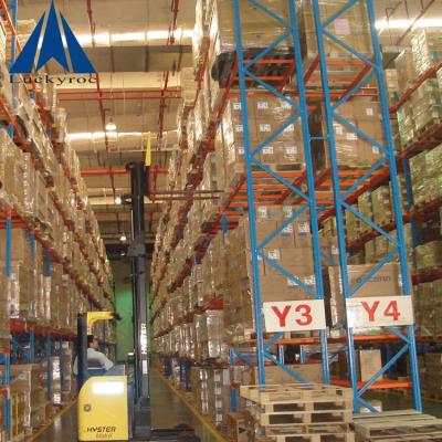 China Q235 Space Saving Steel Storage Rack Drive In Drive By Pallet Racking System for sale