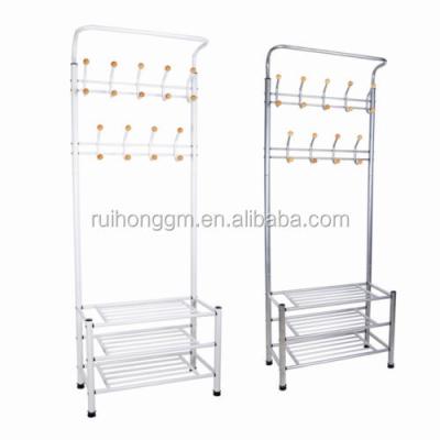 China Home or office use for Metal Coats Coats Shoes Storage Shelf Rack Hats Hanger Hook Clothes Rack for sale