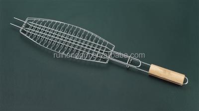 China Easily Assembled Hot Selling Single Chromeplated Net Fish Grill Wire Mesh Barbecue Charcoal Grill for sale