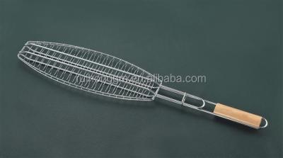 China Easily cleaned high quality steel single chromeplated BBQ fish grill grates wire mesh for sale