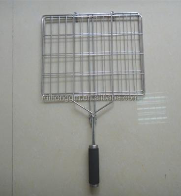 China RH-BQ01 Corrosion Resistance Vegetable Charcoal Barbecue Wire Mesh Grill Net for sale