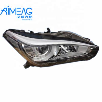 China Made for 2014 -- 2017 Q50 headlight assembly with LED high belt steering without belt headlight Q70 for sale