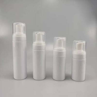 China Material do colar PET 100ml 120ml 150ml 200ml garrafa de sabão de espuma redonda para desinfetante de mãos à venda