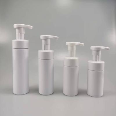 中国 産業用化粧品 100ml 120ml 150ml 200ml クレームポンプ付きの丸いPET泡ソープボトル 販売のため