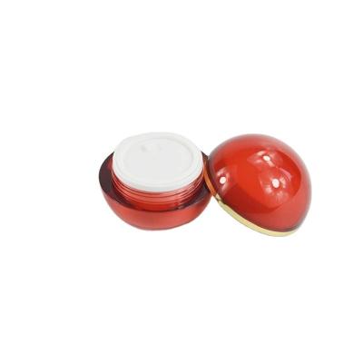 Chine Impression Filtre à soie 50g Boule ronde Bouteille acrylique Crème pour cosmétiques Bouteille en plastique à vendre