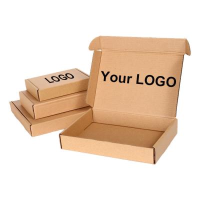 China Custom Logo Printing Packaging Box Kraft Paper Recycled Mailing Boxes for sale