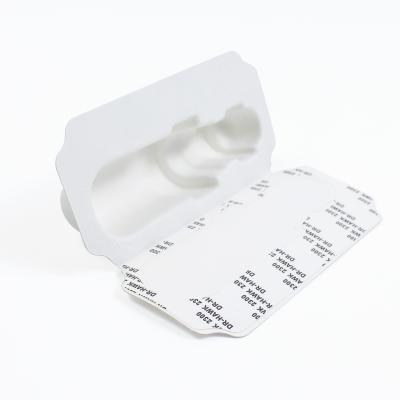 Cina Biodegradable Luxury Cosmetics Paper Molded Pulp Tray Packaging Box With Glue Lid in vendita