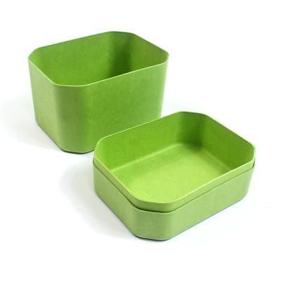 China Paper Biodegradable Green Molded Pulp Box With Lid Custom Design For Cosmetics zu verkaufen