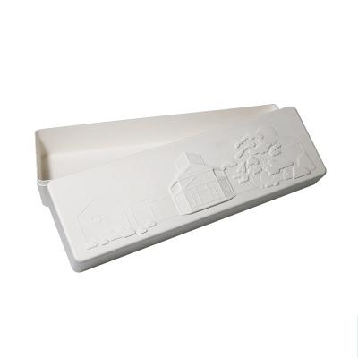 Cina Custom Biodegradable Printing Paper Molded Pulp Tray Box For Holiday Gift Packaging in vendita