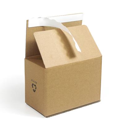 中国 Custom Logo Brown Kraft Paper Corrugated Folding Zipper Products Packaging Shipping Mailer Box 販売のため