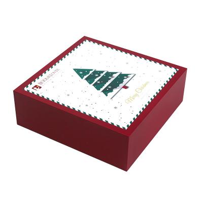 China Eco Friendly Christmas Gift Set Cardboard Packaging Lid and Base Gift Box for sale