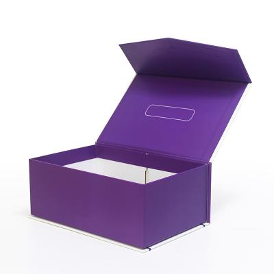 China Design Printing UVC LED Mineralight Folding Magnetic Paper Purple Gift Box for sale