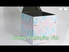 coloring printing special design button folding magnetic big gift box