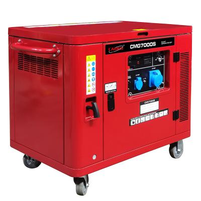 China 5kw 5kVA 5.5kw 5.5kVA Portable Silent Petrol Gasoline Power Generator Set 5 Kw 5 kVA 5.5 Kw 5.5 kVA Small Gasoline Generator 1020*555*785 for sale