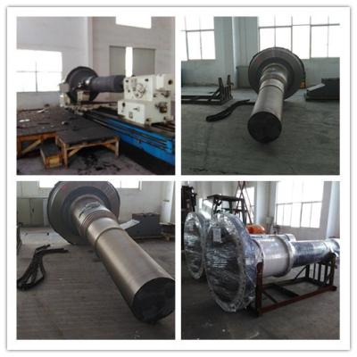 China Schmiedeeisen-Schritt-industrielles Wellen 34CrNiMo6 L3500mm Od 1800mm zu verkaufen