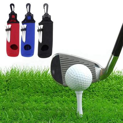 China Easy to carry. The hook can be attached to the golf bag ball storage bag holder or belt golf ball waist bag portable golf tee holder pocket key chain belt clip on the golf bag. golf ball storage for sale