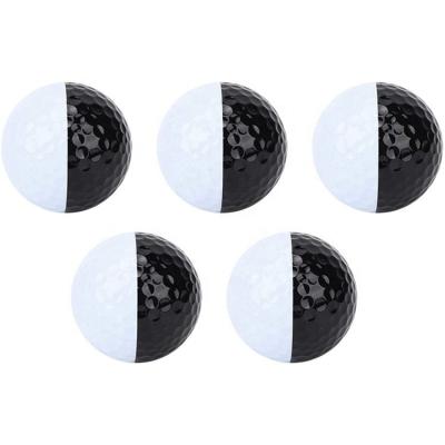 China Surlyn Cover Mini Golf Practice Ball Double Layer Double-color Bottom Golf Putting Practice Balls Small Balls For Alignment Improve for sale