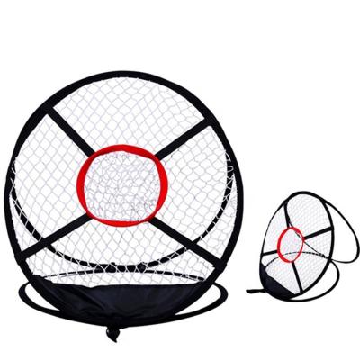 China Easy to fold up and put in the bag small pop up golf chipping net indoor and outdoor golfing hitting net for backyard accuracy and swing practice for sale