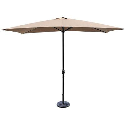 China Durable Promotional Waterproof Foldable Aluminum Large Patio Garden Outdoor Steel Umbrella for sale