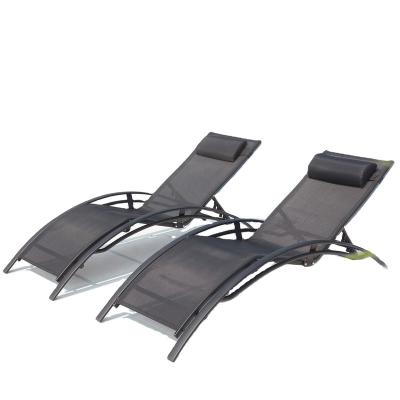 China Outdoor Weather Furniture Outdoor S Shaped Sunlounge Chair With Adjustable Backrest for sale