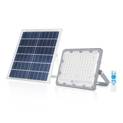 China Warehouse Led Solar Outdoor Adjustable Remote LED Flood Light High Quality Competitive Price for sale