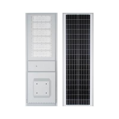 China ROAD 100w Solar Street Light High Lumen All In One Self-cleaning Integrated Aluminum Solar Street Light for sale