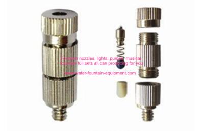 China Brass High Pressure Cooling Nozzle Pond Fog Machine For Cold Fog System 0.30mm for sale