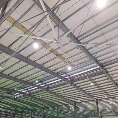 China 850 square meter 24ft large hvls fan with aluminum fan blades for sale