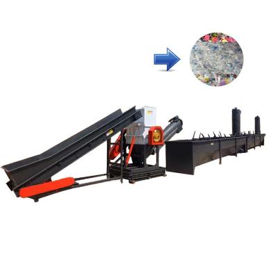 China Plastic Bottle Recycling Machine PET Plastic Bottles Crushing Washing Drying Recycling Line For PET Label Removing Plastic Recycle Washing Line for sale