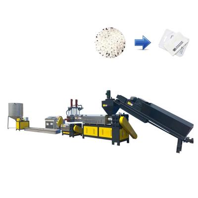 China Factory plastic recycle granules making machine PET/PVB/PP flakes pelletizing machine plastic plastic bag making machine recycling granu for sale