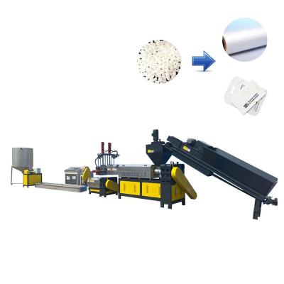 China PY ABS film waste pp pe plant double screw plastic resin scrap pelletizer hard granulator recycling line pelletizing machine for sale