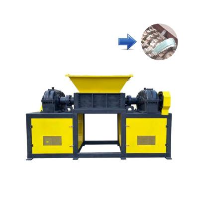 China Factory New Bag Crushing Grinding Crusher Double Shaft Waste Tire Plastic Rubber Waste Shredder Cutting Machine for sale