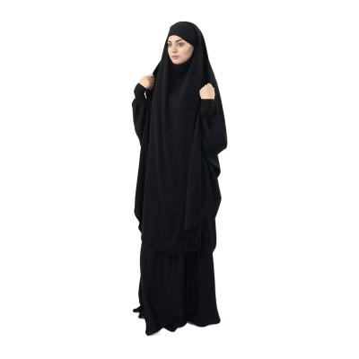 China Wholesale Women Muslim Dress Abaya Islamic Clothing Jilbab Abaya Set M for sale