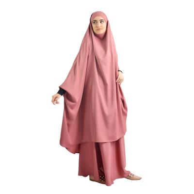 China Wholesale Women Muslim Dress Abaya Islamic Clothing Jilbab Abaya Set M for sale