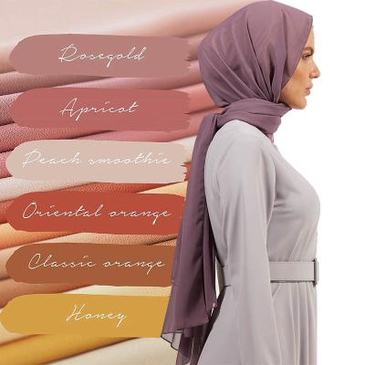 China Malaysian Chiffon Muslim Hijab Bubble Scarf Shawl for sale