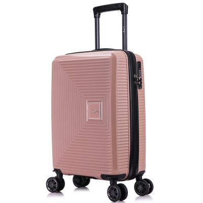 China PP material is lightweight telescopic suitcase handle with wheels china pp suitcase black trunk suitcase for sale