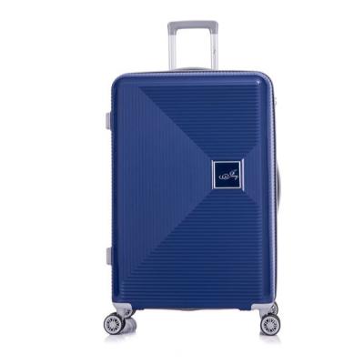 China PP material is lightweight high end sturdy white custom suitcase 2021 single suitcase travel suitcase for sale