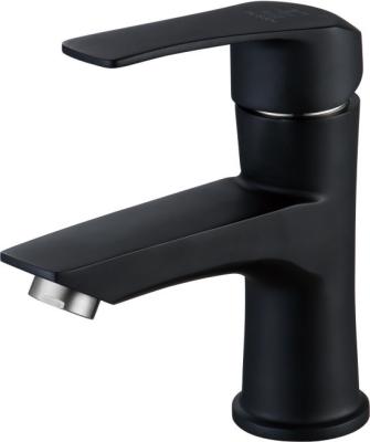 China BrassVintage Controllable Single Lever Body Water Faucets Matte Black Basin Tap Faucet Mixer Taps Salon OEM Style Hot Metered Ceramic Surface for sale