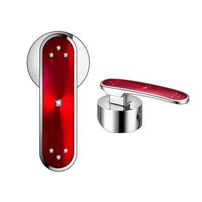 China Metered Faucets Customized High Guality Bathroom Shower Crystal Faucet Handle Wash Basin Cabinet Door Handle for sale