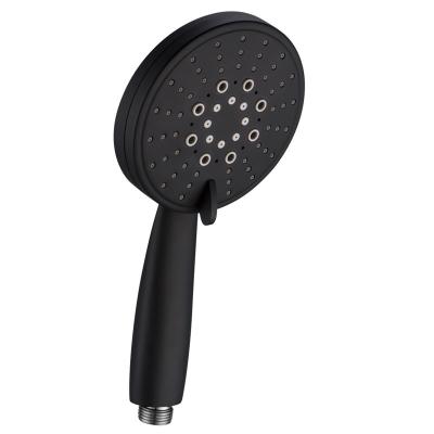 China Without Diverter 5 Functions SUS 304 Stainless Steel Shower Bathroom Water Saving Faucet Black 304 Hand Held Shower Head for sale