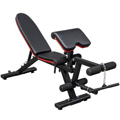 China Commercial commercial with incline and flat foldable bench adjustable dumbbell weight drop exercise dumbbell foldable for sale