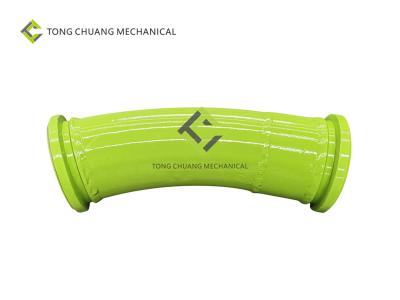 China Legierter Stahl-Betonpumpe-Rohrleitungs-Steigwinkel-Trichter-Ellbogen 150*R 650(537) A-33° zu verkaufen