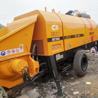 China 2018 Sany Heavy Industry HBT100C-1818D Used Concrete Trailer Pump à venda