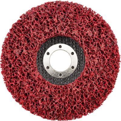 China Cleaning Abrasive Tools 125*22mm Poly Strip Discs Stripping Wheel For Angle Grinder for sale